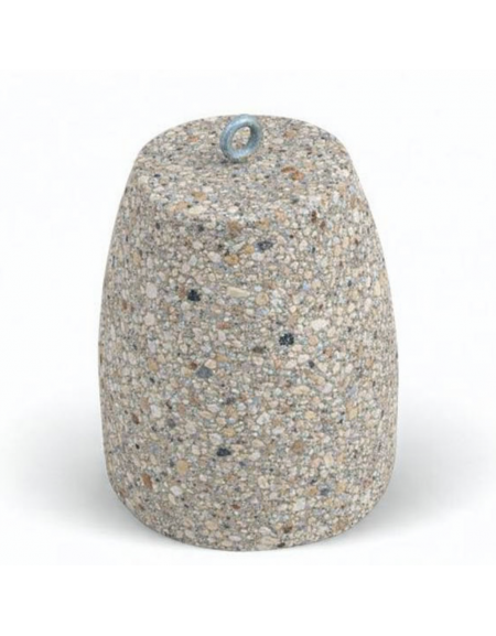 Dissuasore traffico stradale in cemento calcestruzzo - colore Grigio sabbiato - cm Ø40x50h - Conforme ai CAM