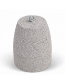 Dissuasore traffico stradale in cemento calcestruzzo - colore Bianco sabbiato - cm Ø40x50h - Conforme ai CAM