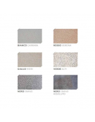 Panchina design Curvo in graniglia di marmo levigato e antidegrado, colore a scelta - cm 176x60x45h - Conforme ai CAM