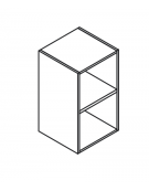 Armadio mobile ufficio basso a giorno aperto - colori a scelta - cm 45x43x79,5h