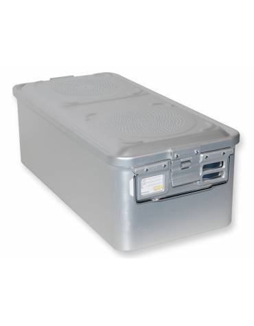 CONTENITORE RETTANGOLARE PER STERILIZZAZIONE CON FILTRO CM 58x28x20H