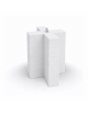 Dissuasore traffico stradale incrociato in cemento calcestruzzo - colore Bianco pietra - cm 41x41x70h - Conforme ai CAM