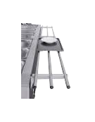 Carrello buffet armadiato misto freddo/caldo, parafiato mobile - 5xGN1/1 (2 caldi + 3 freddi) - colore RAL - cm 193x68x144h