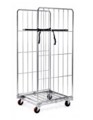 Carrello Roll container con 1 base su ruote e due sponde laterali - cm 72x81x180h