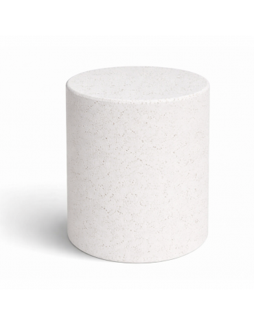 Dissuasore traffico cilindrico in cemento calcestruzzo - colore Bianco pietra - cm Ø40x70h - Conforme ai CAM