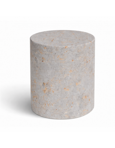 Dissuasore traffico cilindrico in cemento calcestruzzo - colore Grigio travertino - cm Ø40x70h - Conforme ai CAM