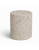 Dissuasore traffico cilindrico in cemento calcestruzzo - colore Grigio sabbiato - cm Ø40x70h - Conforme ai CAM