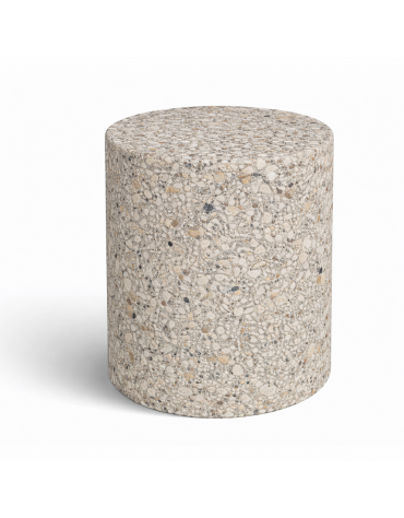 Dissuasore traffico cilindrico in cemento calcestruzzo - colore Grigio sabbiato - cm Ø40x70h - Conforme ai CAM