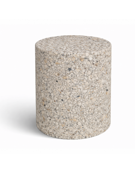 Dissuasore traffico cilindrico in cemento calcestruzzo - colore Grigio sabbiato - cm Ø40x70h - Conforme ai CAM