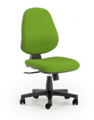 Poltrona ufficio operativa schienale alto - in Ecopelle o Poliestere ignifugo - Movimento sincronizzato a 4 posizioni