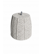 Dissuasore traffico stradale Bombato in cemento calcestruzzo - colore Grigio pietra - cm Ø 46x50h - Conforme ai CAM