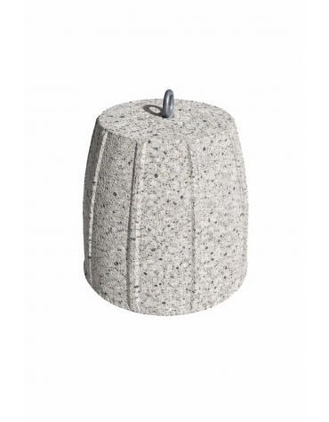 Dissuasore traffico stradale Bombato in cemento calcestruzzo - colore Grigio pietra - cm Ø 46x50h - Conforme ai CAM