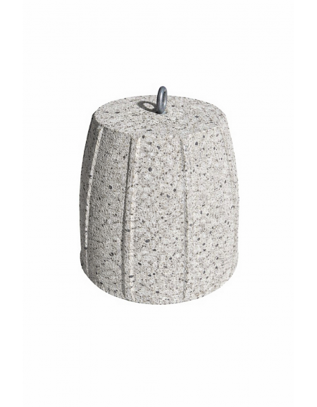 Dissuasore traffico stradale Bombato in cemento calcestruzzo - colore Grigio pietra - cm Ø 46x50h - Conforme ai CAM