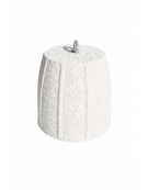 Dissuasore traffico stradale bombato in cemento calcestruzzo - colore Bianco pietra - cm Ø 46x50h - Conforme ai CAM