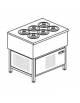 Banco N° 6 Pozzetti gelati - Motore interno - Refrigerazione statica con glicole -16° -18°C - cm 91x69x95h