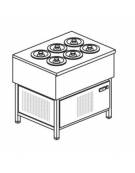 Banco N° 6 Pozzetti gelati - Motore interno - Refrigerazione statica -6° -12°C - cm 91x69x95h