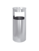 Gettacarta/posacenere in acciaio inox con griglie setaccio - Ø cm 25x62 h