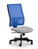 Poltrona ergonomica con schienale alto a rete - Rivestimento ignifugo - Movimento sincronizzato - CAM