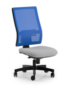 Poltrona ergonomica con schienale alto a rete - Rivestimento ignifugo - Movimento sincronizzato a 5 posizioni - CAM