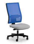 Poltrona ergonomica con schienale alto a rete - Rivestimento ignifugo - Movimento sincronizzato con traslatore - CAM