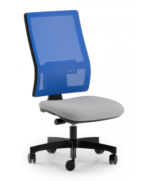 Poltrona ergonomica con schienale alto a rete - Rivestimento ignifugo - Movimento sincronizzato con traslatore - CAM