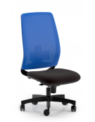 Poltrona ergonomica con schienale alto a rete - Rivestimento ignifugo - Movimento sincronizzato a 5 posizioni - CAM