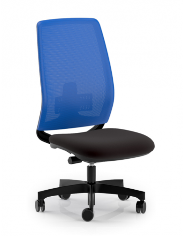 Poltrona ergonomica con schienale alto a rete - Rivestimento ignifugo - Movimento sincronizzato con traslatore - CAM