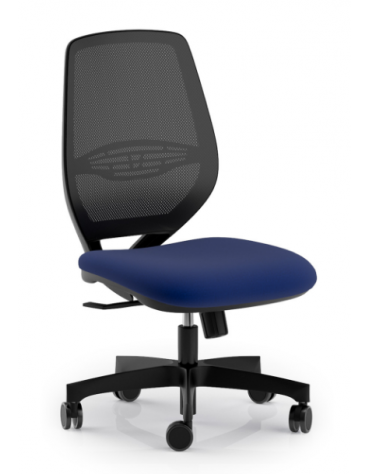 Poltrona ergonomica con schienale a rete - Rivestimento ignifugo - Movimento sincronizzato - CAM