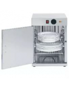Mobiletto scaldapiatti in acciaio inox per N° 30 piatti - ØMax Piatti cm 32 - Dimensioni max cm 40x41x55h