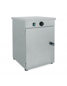Mobiletto scaldapiatti in acciaio inox per N° 30 piatti - ØMax Piatti cm 32 - Dimensioni max cm 40x41x55h