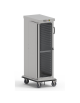 Carrello armadiato riscaldato in acciaio inox, con struttura rinforzata - 20 teglie GN1/1 - cm 72x92x110h