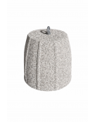 Dissuasore traffico stradale bombato in cemento calcestruzzo - colore Bianco sabbiato - cm Ø 46x50h - Conforme ai CAM