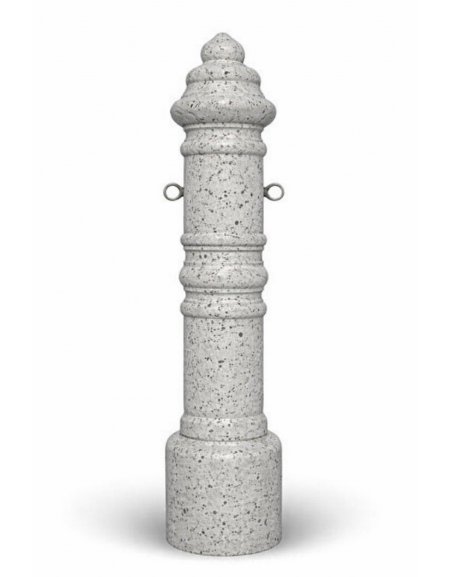 DISSUASORE TRAFFICO PARCHEGGIO VERTICALE ALTO STORICO IN CEMENTO COLORE GRIGIO PIETRA - CM Ø28x121h - CAM