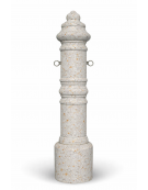 DISSUASORE TRAFFICO PARCHEGGIO VERTICALE ALTO STORICO IN CEMENTO COLORE GRIGIO TRAVERTINO - CM Ø28x121h - CAM