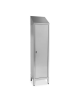 Armadio spogliatoio singolo in lamiera di acciaio inox AISI 430 - 1 anta - cm 50x40x215h