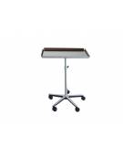 Tavolo Mayo con vassoio INOX cm 68/46 - carello a 5 razze - Altezza regolabile: cm 70/110