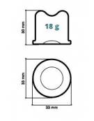 Fabbricatore di ghiaccio a cubetto pieno da Kg 50 giornalieri di produzione-Contenitore da Kg 25-Raffreddamento ad acqua o aria