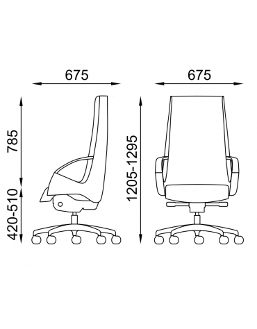 Poltrona schienale alto con braccioli fissi integrati - Rivestimento in Ecopelle o Poliestere ignifugo - Certificata CAM