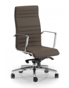 Poltrona direzionale con braccioli - cuciture lineari e rivestimento ignifugo - Gas oscillante fulcro avanzato - CAM