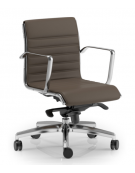 Poltrona semidirezionale con braccioli - cuciture lineari e rivestimento ignifugo - Gas oscillante fulcro avanzato - CAM