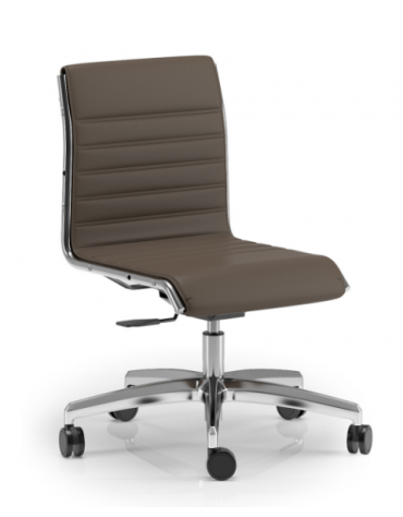 Poltrona visitatore girevole - cuciture lineari e rivestimento ignifugo - Piastra a gas - Certificata CAM