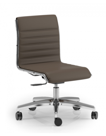 Poltrona visitatore girevole - cuciture lineari e rivestimento ignifugo - Piastra a gas - Certificata CAM