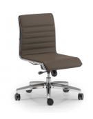 Poltrona visitatore girevole - cuciture lineari e rivestimento ignifugo - Meccanismo a gas oscillante - CAM