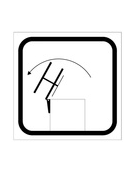 Cestino portarifiuti a base quadrata in cemento con coperchio - colore Bianco pietra - cm 60x60x97,8h - Conforme ai CAM