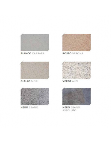 Cestino portarifiuti trapezoidale in graniglia di marmo antidegrado con coperchio - colore a scelta - cm 60x60x97,8h - CAM