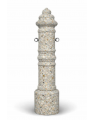 DISSUASORE TRAFFICO PARCHEGGIO VERTICALE ALTO STORICO IN CEMENTO COLORE GRIGIO SABBIATO - CM Ø28x121h - CAM