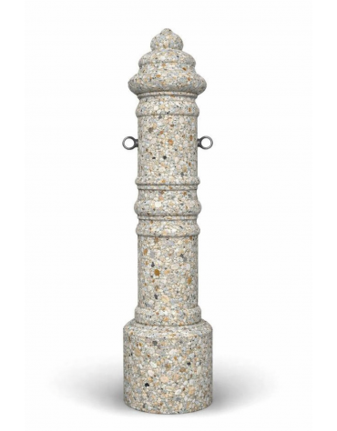 DISSUASORE TRAFFICO PARCHEGGIO VERTICALE ALTO STORICO IN CEMENTO COLORE GRIGIO SABBIATO - CM Ø28x121h - CAM