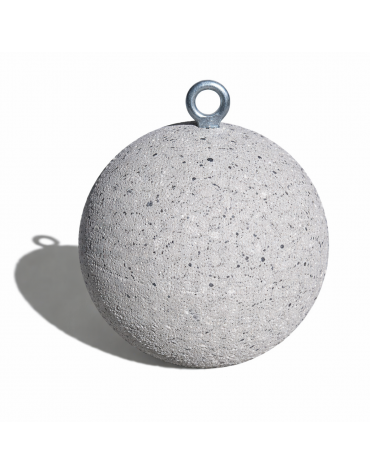 Dissuasore traffico stradale Sferico tondo in cemento - diametro cm 50 - Colore grigio pietra - Conforme ai CAM