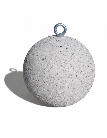 Dissuasore traffico stradale Sferico tondo in cemento - diametro cm 50 - Colore grigio pietra - Conforme ai CAM