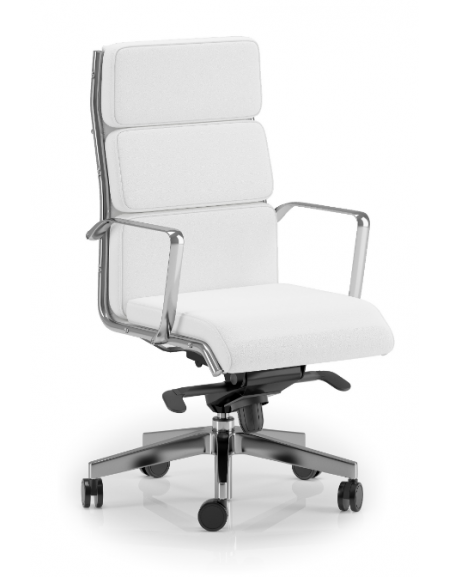 Poltrona direzionale con cuscini imbottiti e braccioli - rivestimento ignifugo - Gas oscillante fulcro avanzato - CAM